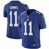 Nike New York Giants #11 Phil Simms Royal Blue Team Color NFL Vapor Untouchable Limited Jersey,baseball caps,new era cap wholesale,wholesale hats